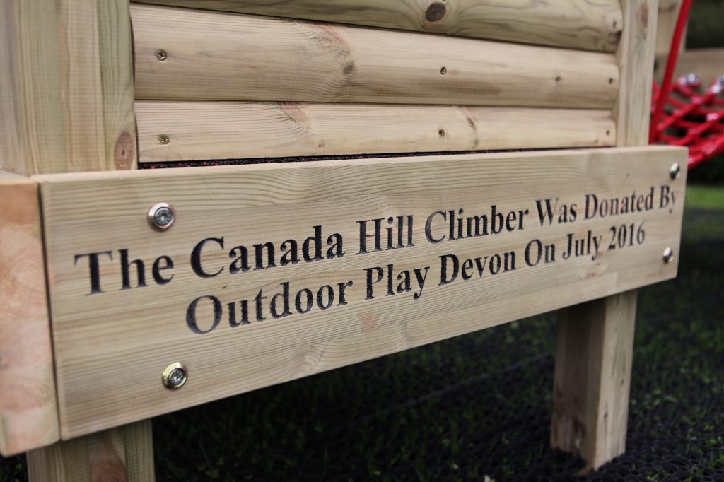 Canada Hill School Play equipment donated by Outdoor Play 