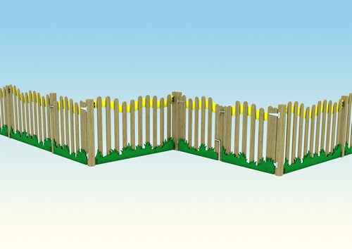 Play area meadow fence